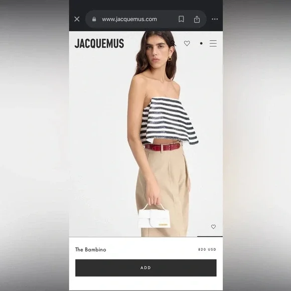 Jacquemus Le bambino white with tags and dustbag - Picture 7 of 10